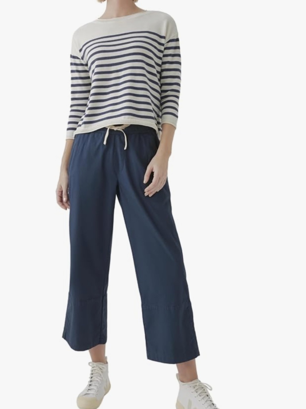 Pact 97% Cotton Daily Twill Crop Pants. Size XS